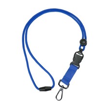 Breakaway Lanyard for ID Badges, Round Cord Key Lanyard, Blue