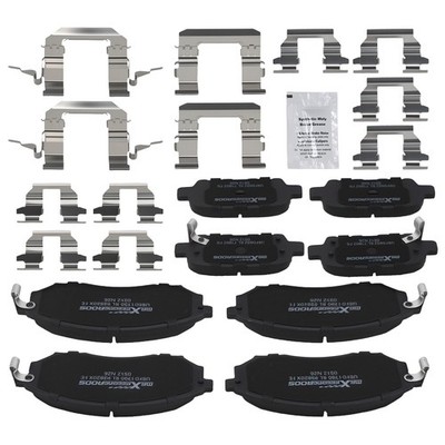 8x Front Rear Disc Brake Pads Kit for Infiniti M56 M45 M37 M35H FX45 FX37 FX35
