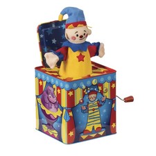 Schylling Silly Circus Jack in the Box - Classic 5 Inch, Multicolor