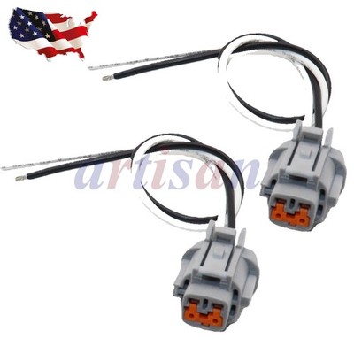 2x For Frontier Pathfinder Xterra Equator ABS Speed Sensor Connector Front L/R