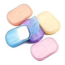 5 Boxes Disposable Soap Paper Hand Cleaner Fragrance Mini Color Soap Paper for 