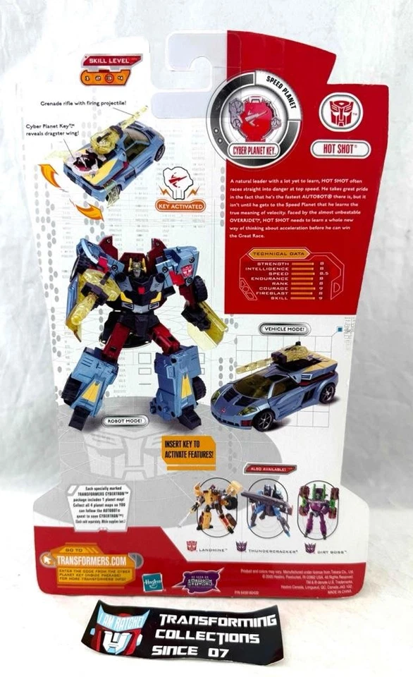 Transformers 2005 Cybertron RID Deluxe Class Hot Shot MOSC - Image 2 of 2