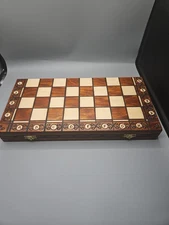 Wegiel Handmade Junior European Chess Set - Wooden 16x16