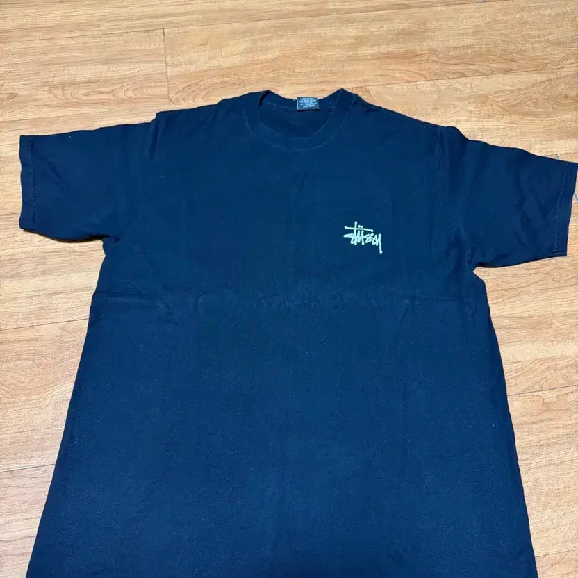 Stussy Black Short Sleeve T-Shirt, Size L, Authentic thumbnail 3