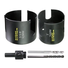 3, 3-5/8 inch 76,92mm Dia Carbide Tipped Hole Saw kit, 2.36” Deep Cutting for...