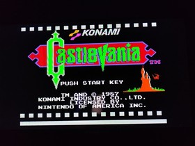 Castlevania (Nintendo NES, 1987) *5 viti Hangtab Circle* COMPLETO CIB autentico