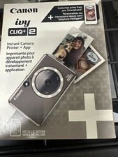 Canon Ivy Cliq+2 Instant Camera  Printer Metallic Mocha