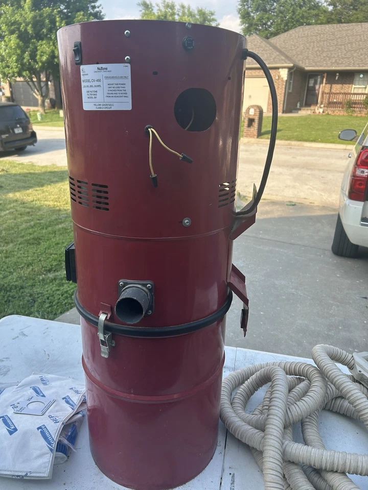 Sistema de vacío central NuTone CV-450W SIN MOTOR funciona para piezas como está *Leer* Foto 2 de 4