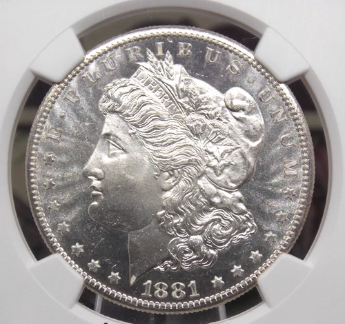 1881 "S" Morgan SILVER Dollar $1 NGC MS65 #003 Gem BU Uncirculated ECC&C, Inc.