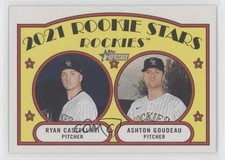 2021 Topps Heritage Rookie Stars Ryan Castellani Ashton Goudeau #287 b2t