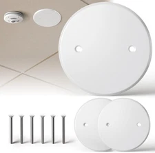 Ceiling Cover Plate, 5 Inch Round Electrical Box Cover Plate White - 3 Pcs