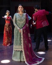 NEW INDIAN PAKISTANI WOMEN SHARARA PLAZZO KURTI PLAZZO PANT SALWAR KAMEEZ SUIT