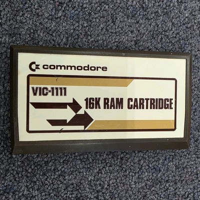Commodore 16K RAM Expansion Cartridge VIC-1111 Vintage Untested