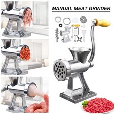 Heavy Duty Meat Grinder Mincer Stuffer Manual Sausage Filler Sauce Maker Machine