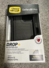 OTTERBOX Defender Pro Series Case  Belt Holster for iPhone 12  12 Pro - Black