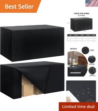 Durable Black Fitted Tablecloths - 2 Pack for 4ft Rectangle Tables, Easy Care