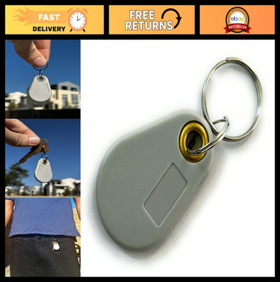 Programmable 125kHz Key Fobs T5577 for Access Control, Gates & Pools - 5 Pack