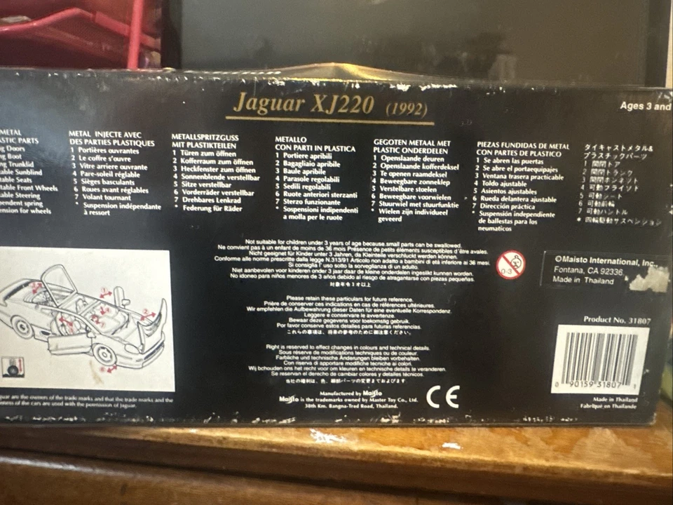 Jaguar XJ220 1992 - Le Mans azul escala 1:18 Maisto edición especial. Nunca abierto Foto 3 de 3