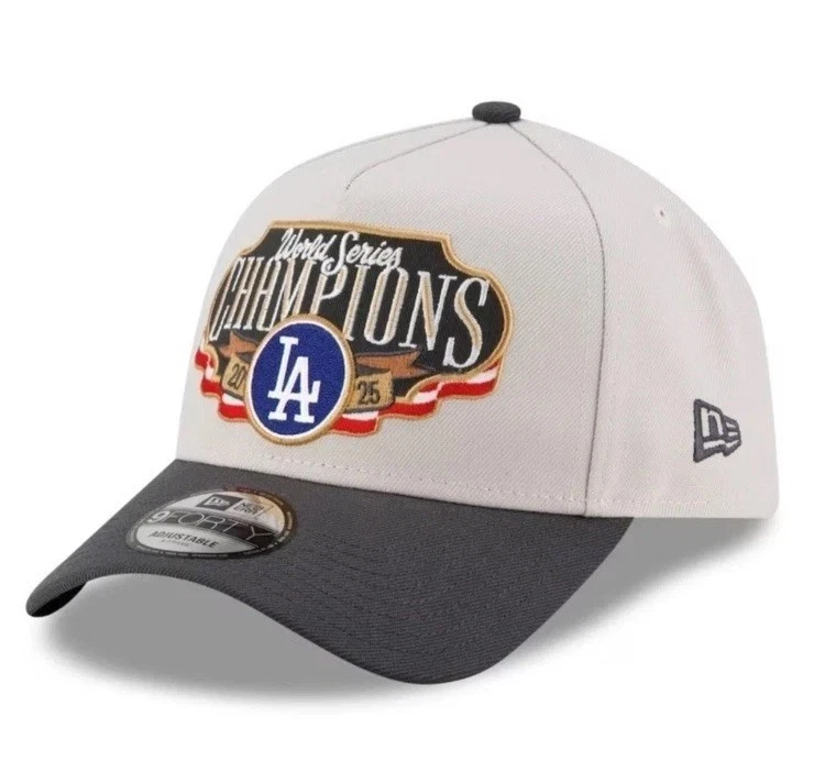 Chapéu Los Angeles Dodgers New Era 2025 World Series Champions 9FORTY VESTIÁRIO - Imagem 2 de 4