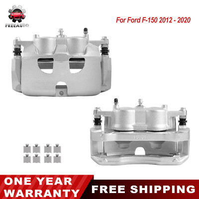 Front Brake Calipers w/ Bracket 18B5404 For 2012-2020 Ford F-150 2.7L 3.5L 5.0L