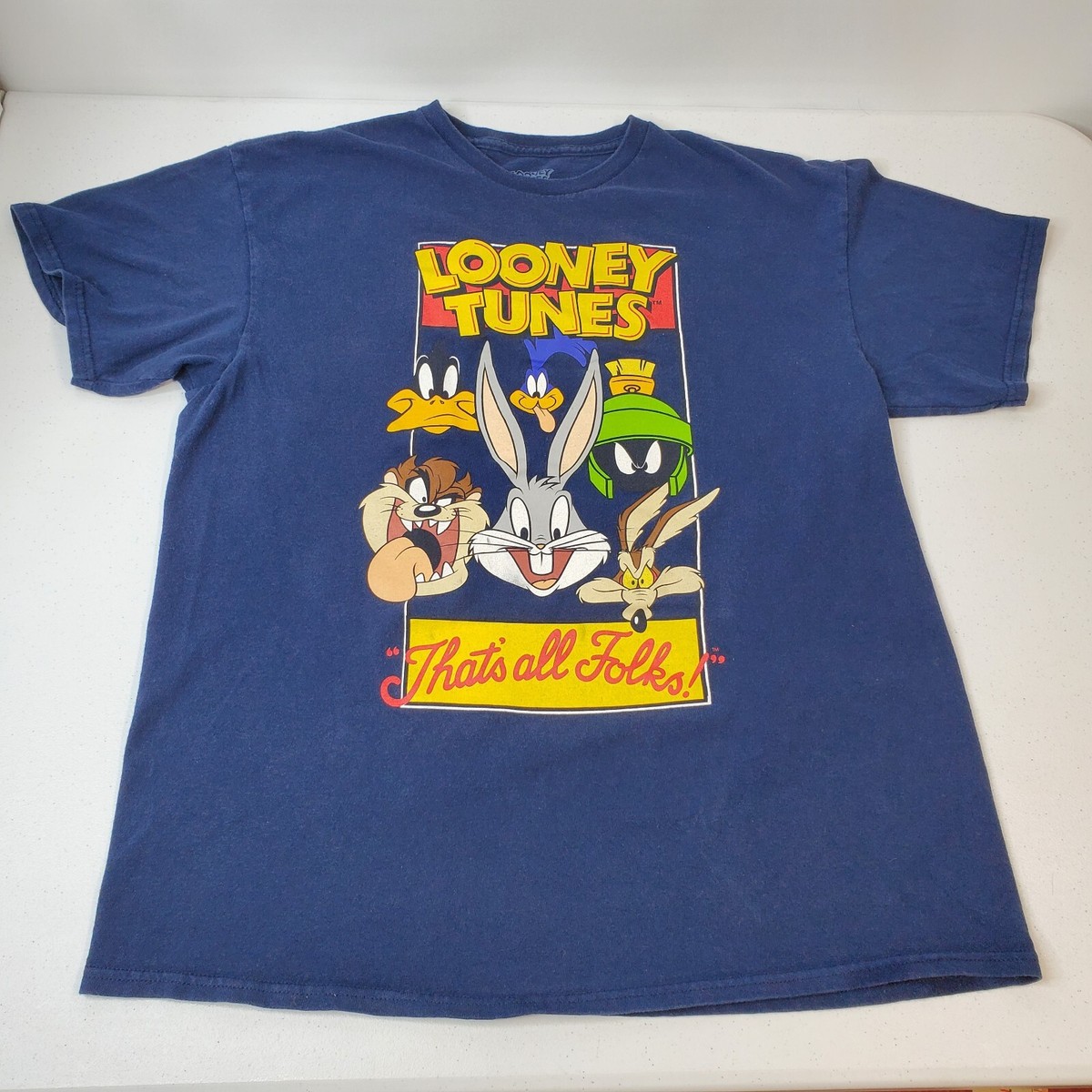 Looney Tunes Unisex Size L That's All Folks Graphic Short
