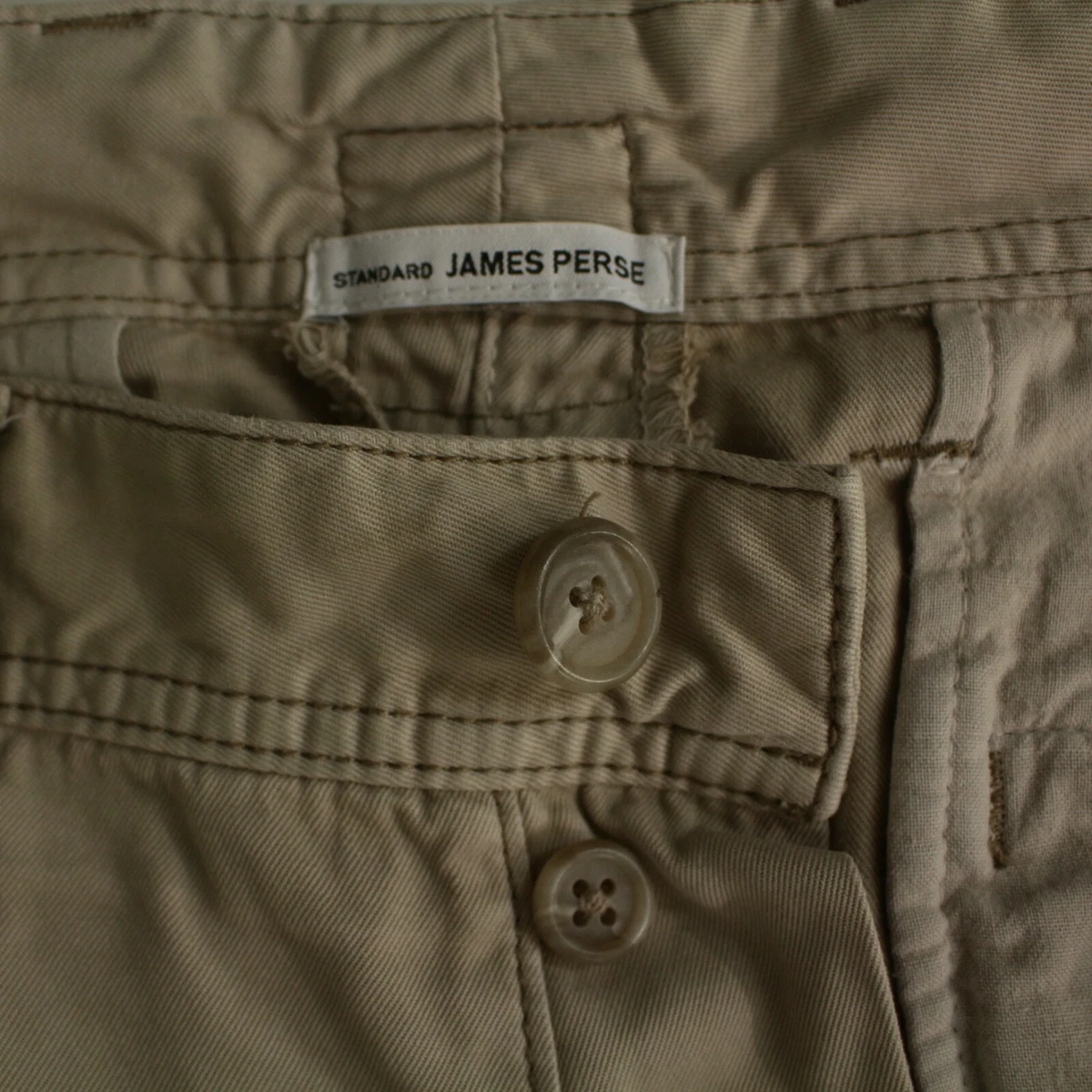 STANDARD JAMES PERSE MEN'S Casual pants Size 34 Button Fly COTTON