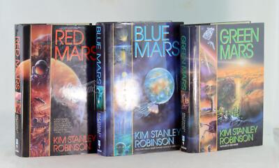 Kim Stanley Robinson Signed 1st Ed Mars Trilogy Red Mars Green