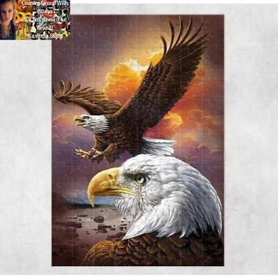 Flying Eagle Puzzle 120 Piece Custom Handmade Jigsaw Puzzle