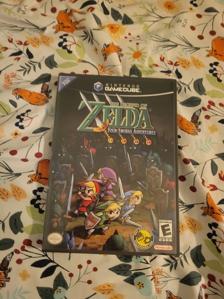 Legend of Zelda Four Swords Adventures | GameCube | Caja grande completa con/cable Foto 4 de 4