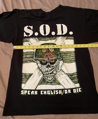 s.o.d. Storm Troopers Of Death Speak English Or Die Shirt Vintage