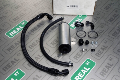 PHR Deluxe Power Steering Reservoir Kit Sealed Cap Black Line for