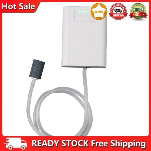 Aquarium Air Pump USB Rechargeable Fish Tank Oxygen Pump for Outdoor Fishing