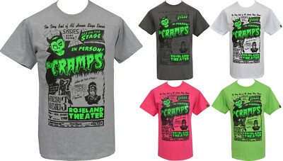 The Cramps Herren PSYCHOBILLY T-Shirt Roseland Theater Gig Poster Teufel Garage