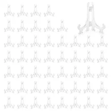 50Pack 3" Acrylic Easel Set for Sports Trading Cards Baseball Card Display Stand