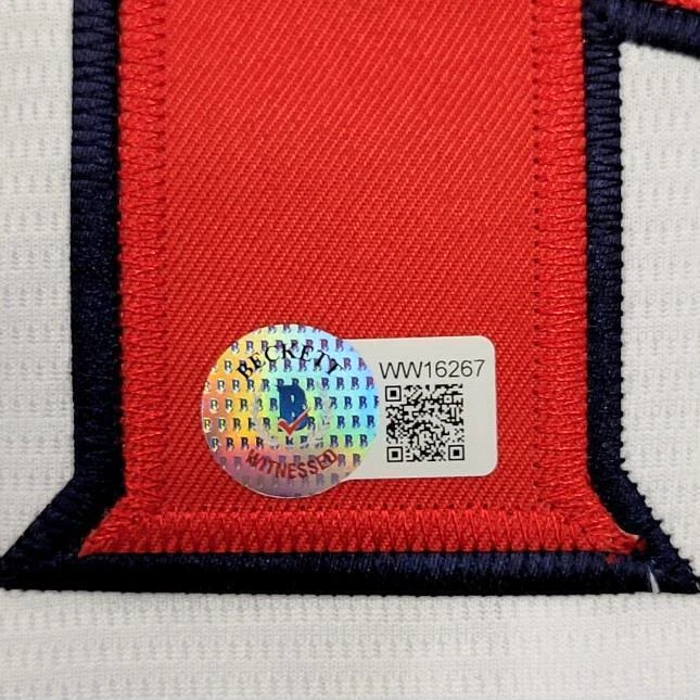 Troy Percival signed 2002 World Series Jersey autograph ~ BAS Beckett Witness - Image 4 of 4