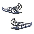 Lonestar Racing LSR Dc-pro Black Mx Nerf Bars & Heel Guards Suzuki Ltr450