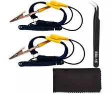 Safe ESD Anti Static Wrist Strap Band Long Earthing Wristband Grounding Bracelet