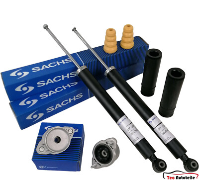 2x SACHS Stoßdämpfer Satz + Domlager hinten für Mercedes C-klasse W204 C180 C200