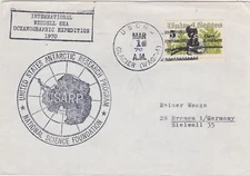 ANTARCTICA  POLAR RESEARCH USARP USA 1970 WEDDELL SEA OCEANOGRAPHIC EXP POSTMARK