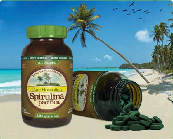 Pure Hawaiian Spirulina Pacifica 3.000 mg por porción 360 comprimidos ~ Hecho en EE. UU. Foto 3 de 4