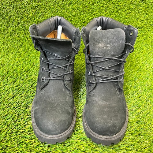 Timberland 6 Inch Premium Boys Size 4.5Y Black Athletic Waterproof Hiking Boots - Picture 5 of 10