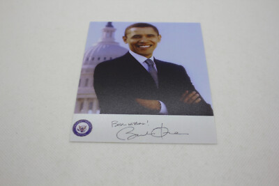 BARACK OBAMA Repro-Autogramm -ca. 10x13 - (552)