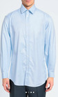 ERMENEGILDO ZEGNA Italy Light Blue Premium Cotton Dress Shirt Sz M NWT $345