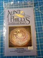 Aunt Philly's ROUND toothbrush rag rug pattern how to make yours! AP103