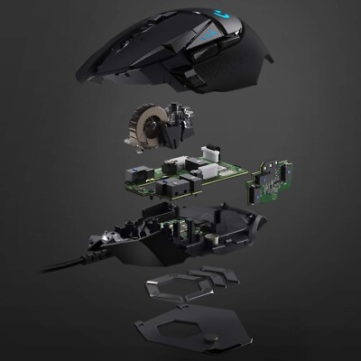Logitech G502 HERO High Performance Gaming Mouse Wired -Lightsync RGB 25K Sensor