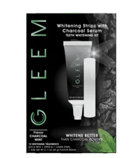Gleem Strips with Charcoal Mint, 10 Treatments and 1 Tube of Flavor NEW