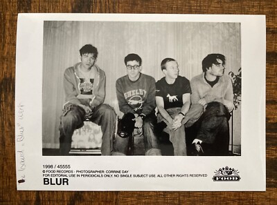 Vintage Original 1990s Blur Damon Albarn Press Photograph Music Band Promo Photo