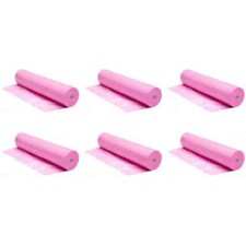 Disposable Non-Woven Bed Roll 31.5" X 70" 30g For Massage, Pink Bed Sheet 6 roll