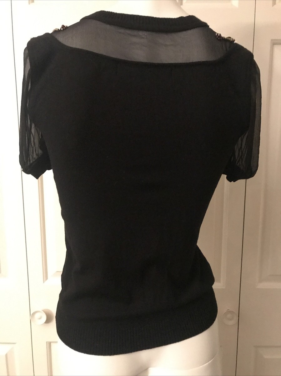 Haut En Soie Gris Anthracite Cynthia Steefe - Taille S, Neuf Avec étiquettes