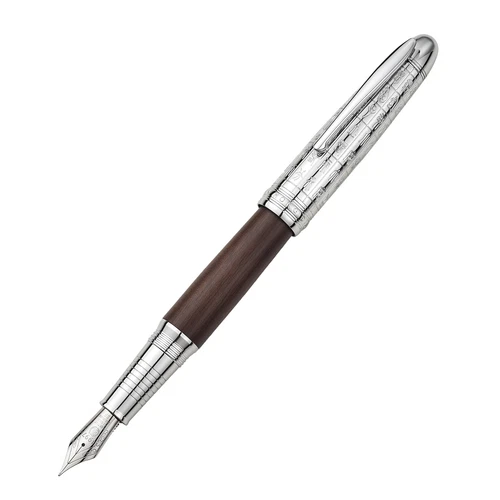 Hongdian 6016 Natural Wood Fountain Pen Beautiful Oracle Cap EF/F Nib Retro Pen - product listing photo